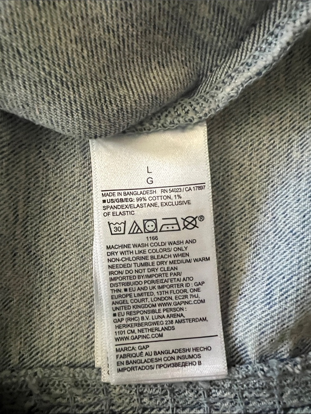 NWT GAP Denim Corset Top Large Button Front Square Neck Light Wash Vest - Picture 5 of 7